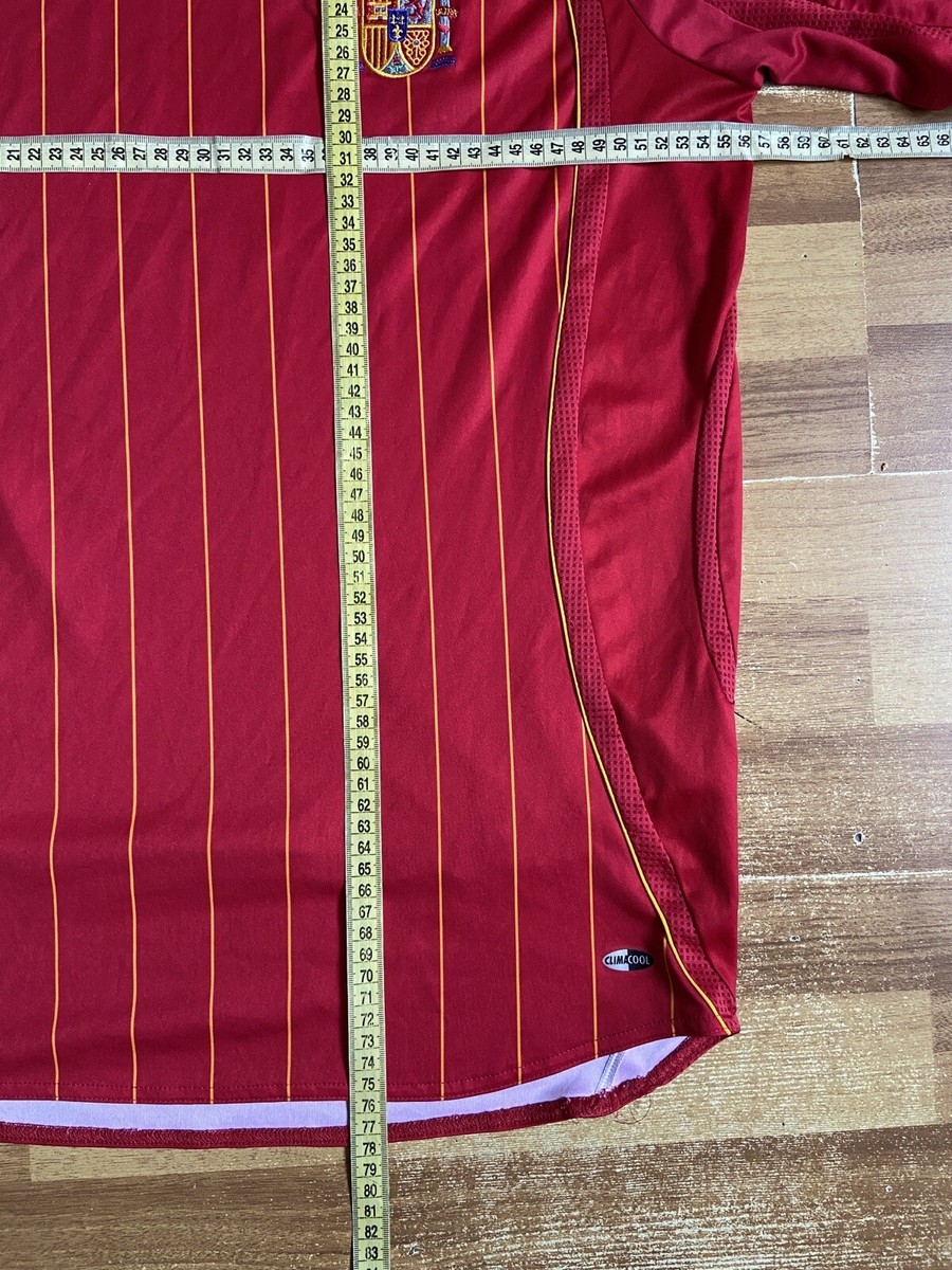SPAIN 2006 2008 HOME SHIRT JERSEY ADIDAS 740144 sz L MEN RED