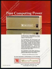 1981 TEI computer MicroFrame color photo vintage print ad