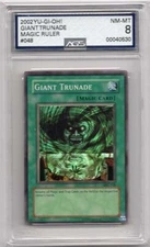 GIANT TRUNADE YUGIOH MRL-048 UNLIMITED HOLO AGS #00040530 GRADED NM-MT 8 2002