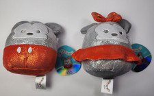 NWT Squishmallow 5 Mickey Minnie Mouse 100th years Celebration Anniversary set