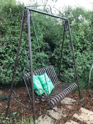 Steel Outdoor Swing Seat Lounging Relaxing Furniture