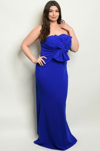 royal blue maxi dress plus size