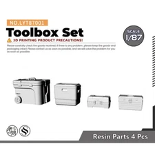MRY-SFW HO Scale 1/87 Toolbox Set For Railroad Road Accessory