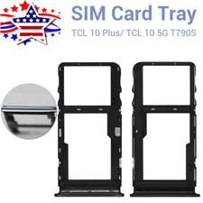 New SIM Card Tray MicroSD Holder Replacement For TCL 10 5G T790S/ 10 Plus T782H