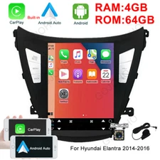 64GB For Hyundai Elantra 2014-2016 Android 13 Car Radio Stereo GPS Navi Carplay