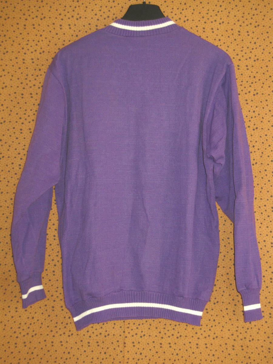 Maillot Cycliste vintage AS Andresy Rouge bleu Acrylique 70'S jersey - 3 / M