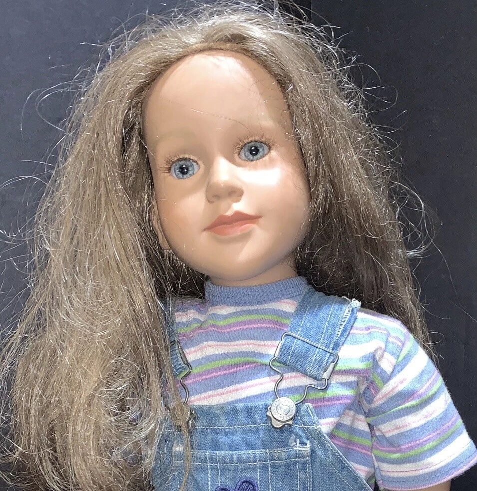My Twinn Doll 23 Poseable 1997 White Body 1996 Head With Original Outfit Bibs