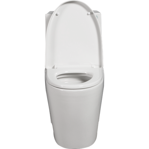 Dual flush one-piece toilet with soft drop seat, comfort seat ADA height - Picture 18 of 24