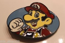 MARIO Super Mario Bro's Belt Buckle or showpiece HQ enamel US seller Great gift
