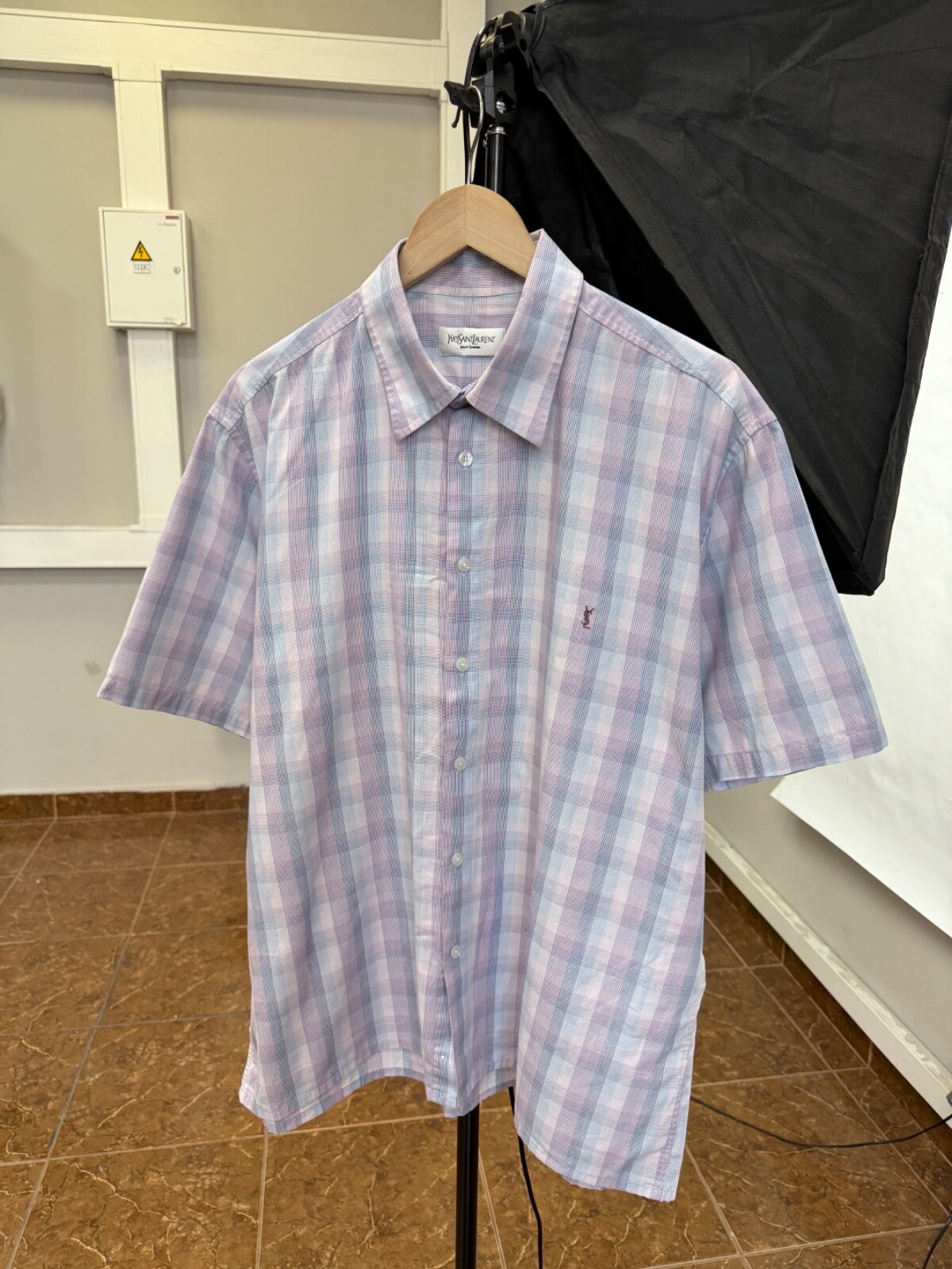 Camicia Yves Saint Laurent YSL vintage anni 90 rara retrò hype Y2K taglia XL multicolore