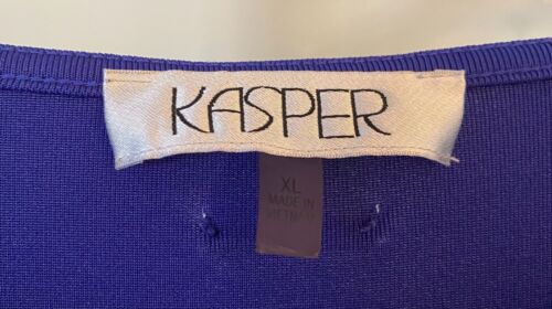 KASPER Bell Sleeve Dress XL/Size 18-20 (Color: Purple) - Great for Travel! - Picture 3 of 3