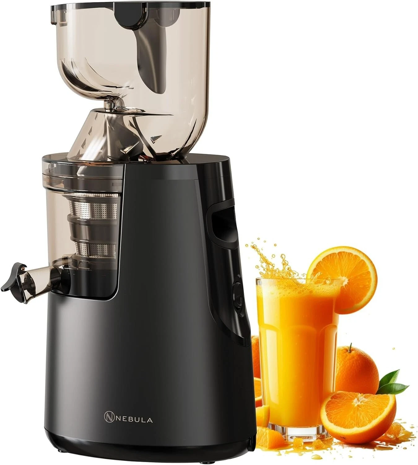 NEW - Nebula Grande Whole Fruit Cold Press Slow Masticating Juicer, Black