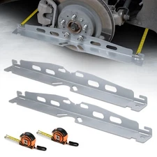 2-Pack Wheel Alignment Plates Tool Kit with Measuring Tapes, Car Toe Plates W...