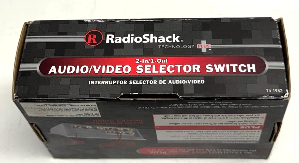 Vintage RadioShack  AudioVideo A/V SelectorSwitch 2-In/1-Out Way M:15-1982 - Image 3 of 4