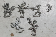Warhammer 40k Dark Eldar Wyches Wych x 4 & Mandrake Metal 1998 3rd Edition OOP