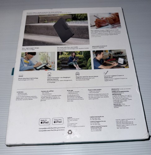 Logitech Rugged Folio for iPad (10th Generation) Protective Keyboard Case - Afbeelding 2 van 4