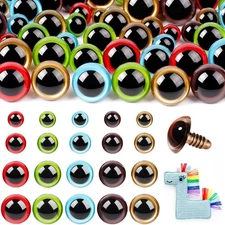 160pcs Safety Eyes for Amigurumi with Washers 10/12/16/18mm Colorful Plastic ...