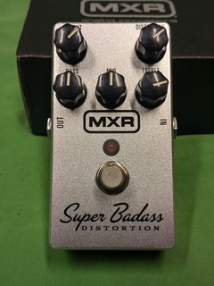 MXR M75 Super Badass Distortion Pedal Box Manual & 9V Power Supply USED