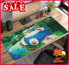 Snorlax Forest Nap Mouse Pad - Relaxed Pok mon Scene Desk Mat Gaming Mouse Pad