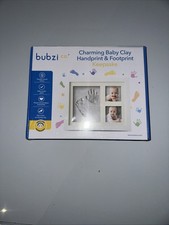 Bubzi Co Clay Handprint Footprint Photo Frame Kit For Baby Newborn Girls Boys