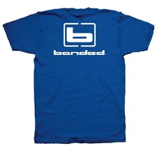 Banded Flyin Colors Ringspun Cotton Active Fit TShirt Royal in size Large