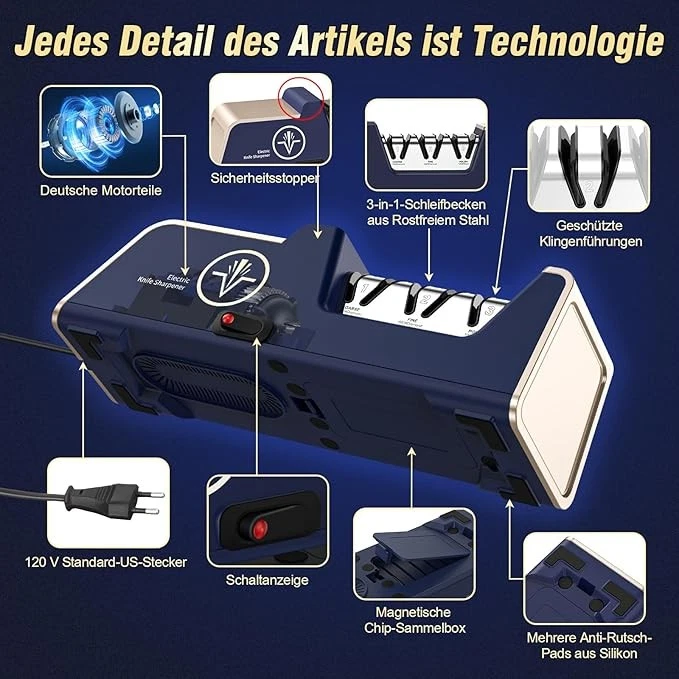 Professioneller elektrischer Messerschärfer - Bild 3 von 4