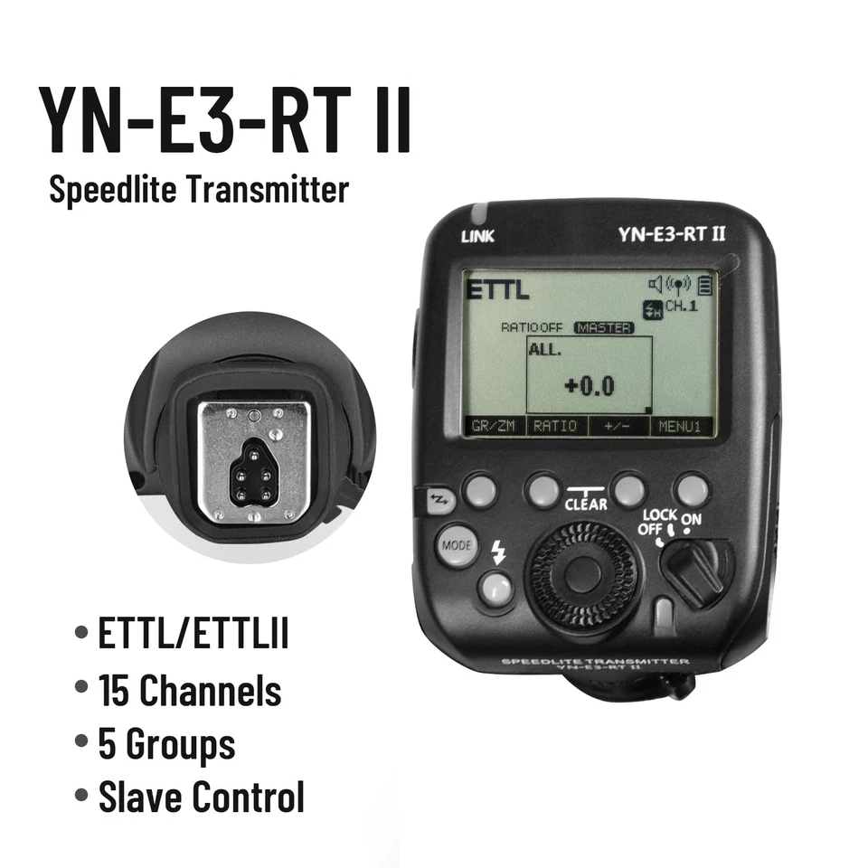 Canon Yn E3 Rt Ii Remote Control Flash Trigger Compatible With Canon Cameras - Image 2 of 4