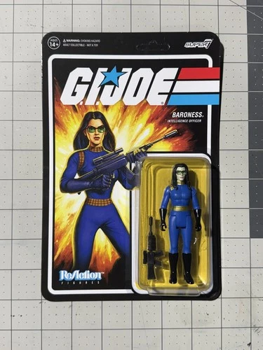 G. I. Joe Super 7 Reaction Figures Baroness 3.75" Figure New Sealed Hasbro 2021