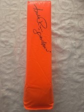 Andre Rison FALCONS Signed Orange Endzone Football Pylon w/Bad Moon - SCHWARTZ