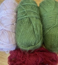 Stylecraft Grace Knitting Yarn  270g Green And Pink Mohair And Acrylic Wool