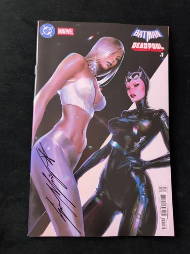 BATMAN DEADPOOL #1 SIGNED SOZOMAIKA COA CATWOMAN VARIANT