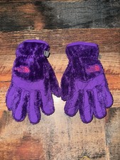 North Face Girls Gloves Medium Fuzzy Winter Purple Winter Snow / Kids