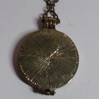 Vintage Gold Tone Locket W/ Old Wedding Photo On 20" Necklace — photo 3