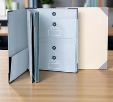 The Life Trove Document Organizer Binder for Important Documents Yellow Beige