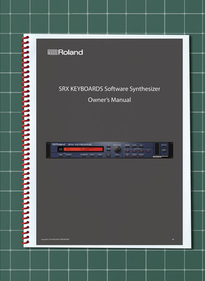 Roland SRX Keyboards Software Owners Manual User Guide   70 Pages   USA Made