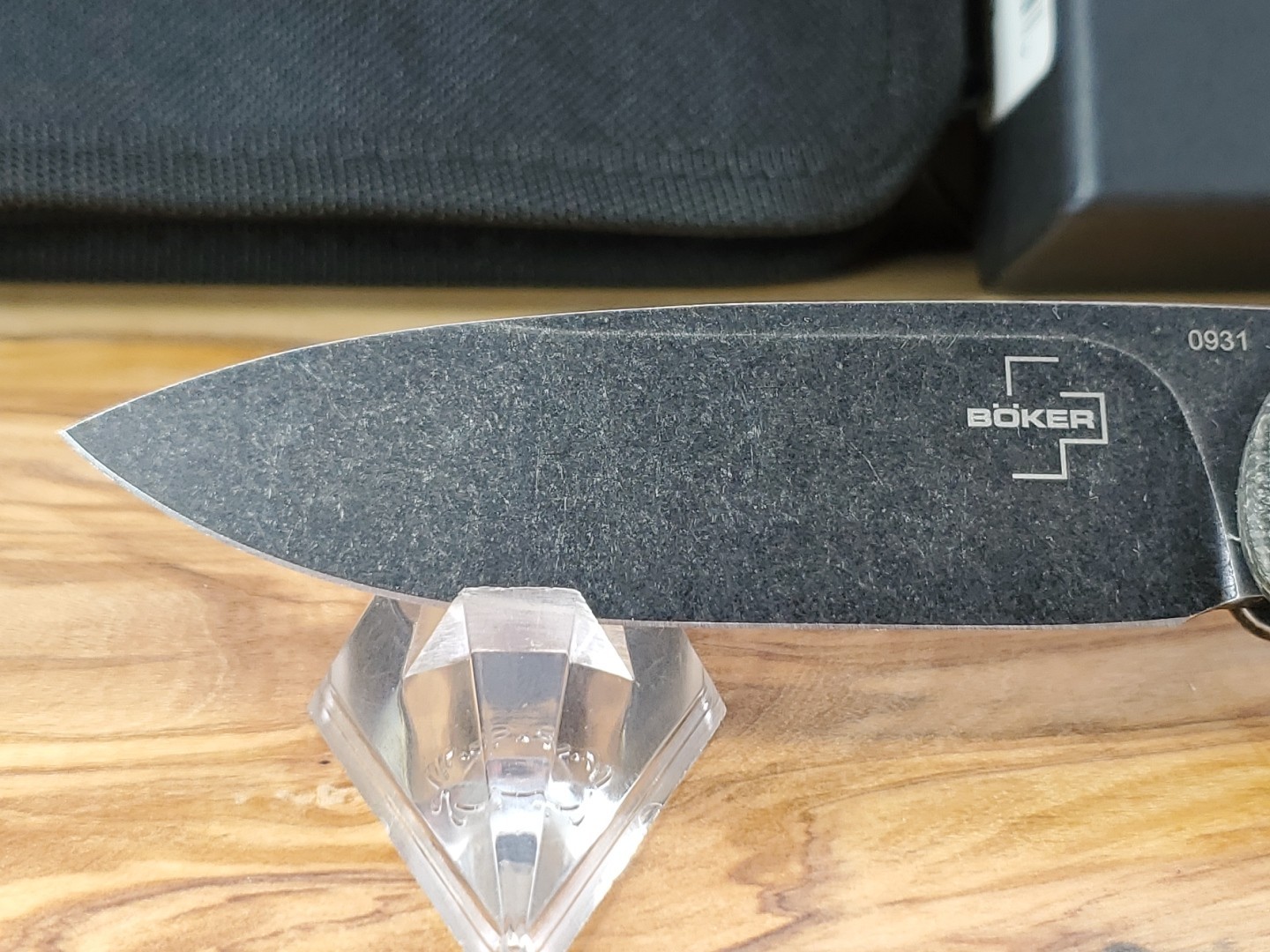 Boker Plus - Exscalibur W Green Micarta & Steel Handle & D2 Folding Pocket Knife