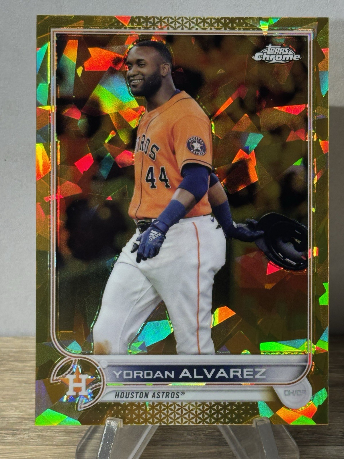 2022 Topps Baseball Chrome Sapphire Yordan Alvarez Gold /50 #400