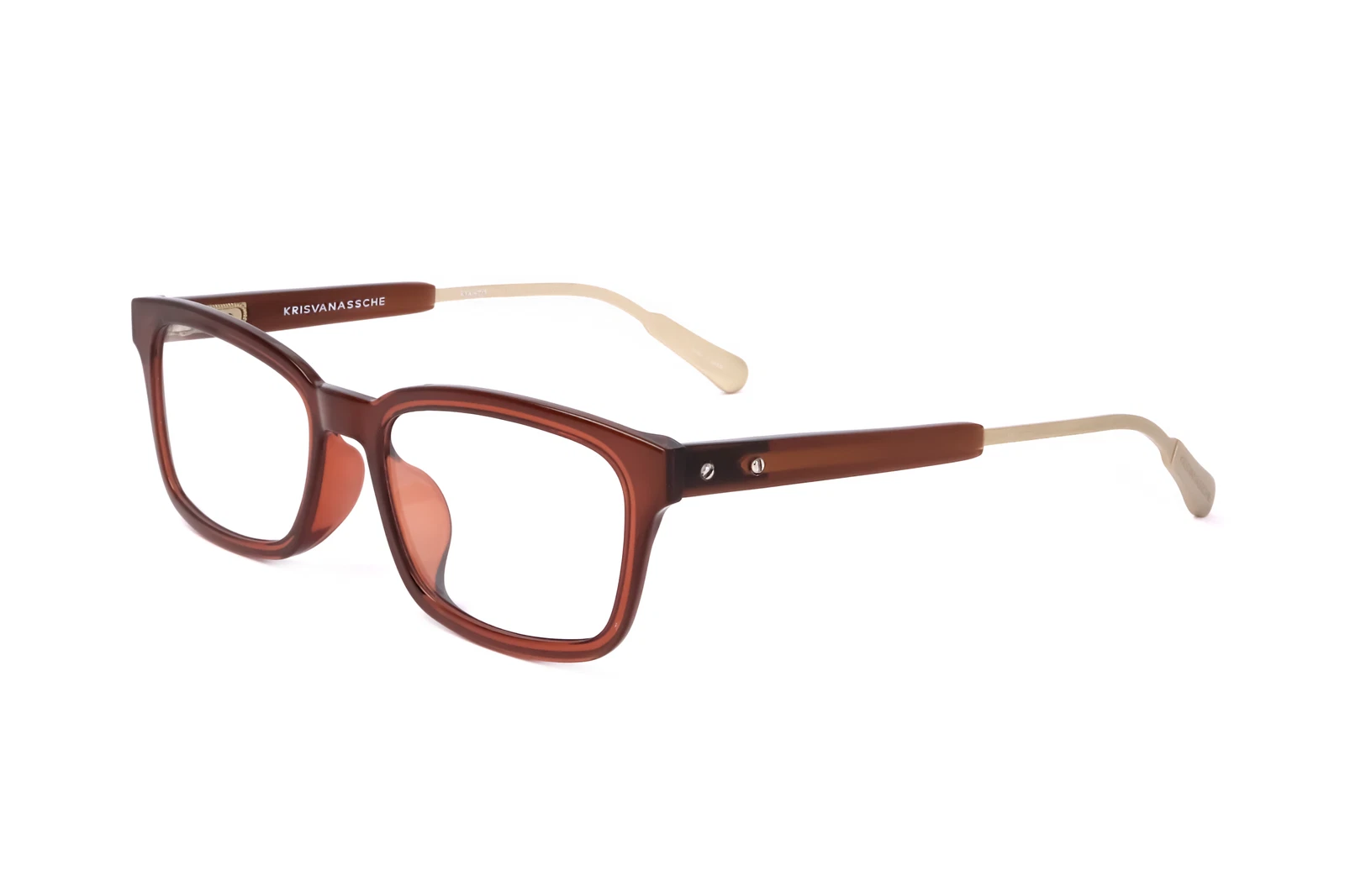 Kris Van Assche by Linda Farrow KVA67 BROWN 53/18/143 Men's Eyewear Frame