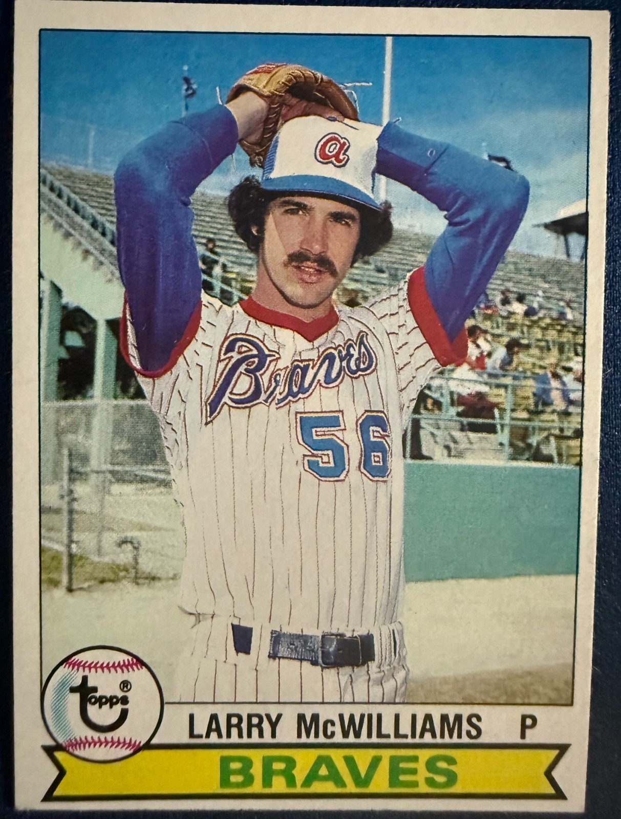 1979 TOPPS #504 LARRY MCWILLIAMS (ATLANTA BRAVES) ROOKIE BASEBALL CARD