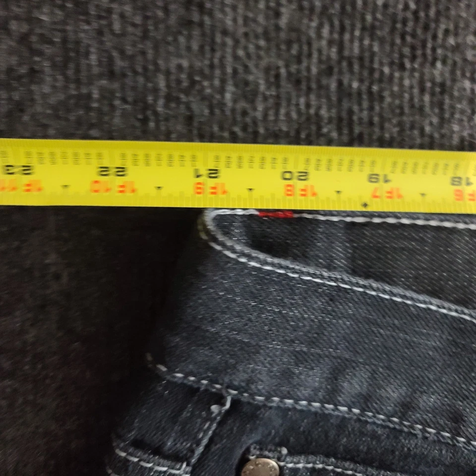 Jeans masculino vintage Y2K Red Ape 46 preto jeans skatista folgado patch tigre - Imagem 3 de 4