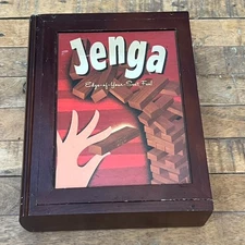 2006 Jenga Game Wood Book Collection by Hasbro Complete Set