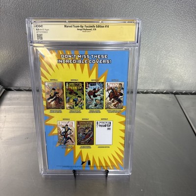 MARVEL TEAM-UP-FACSIMILE EDITION 14, CGC 9.8, SIGNED BY RYAN