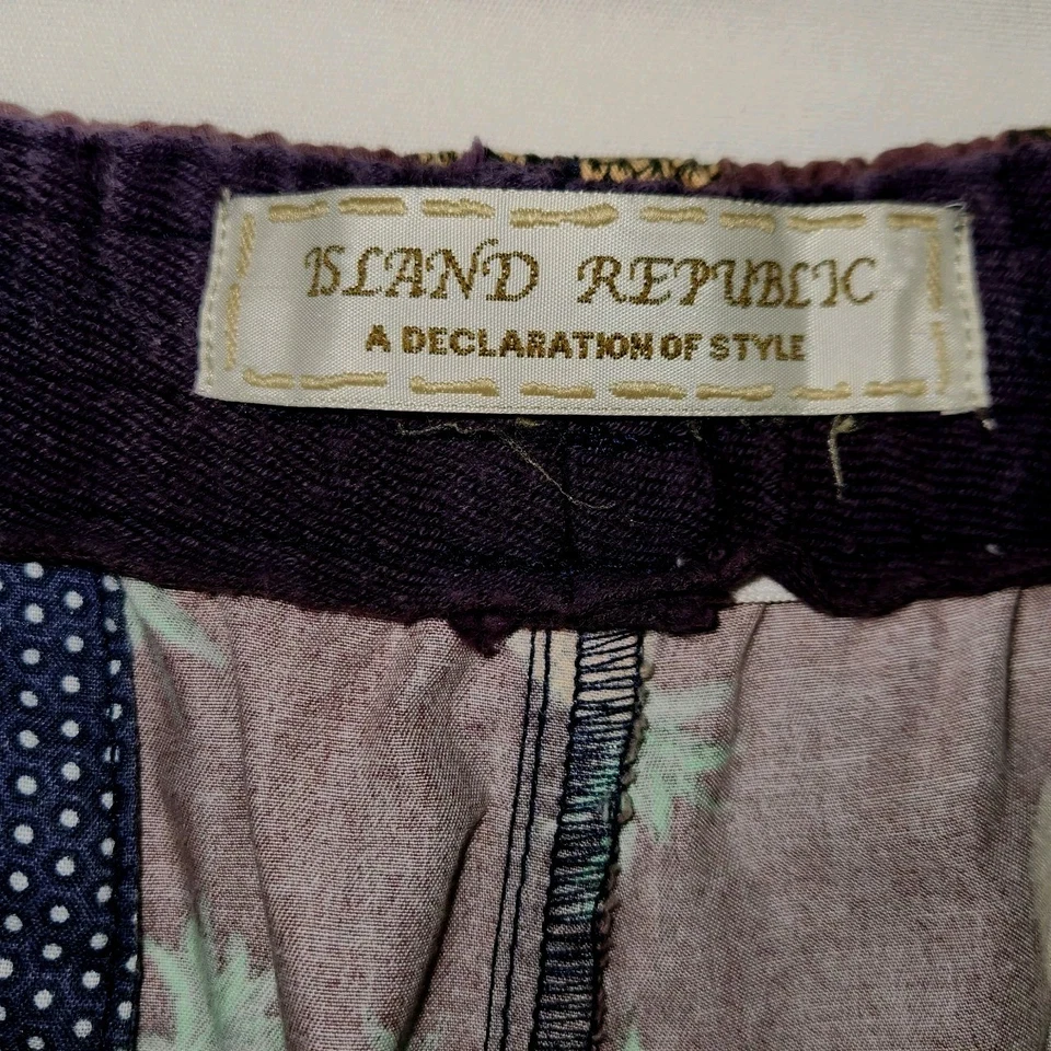 Island Republic Men's Shorts  Pineapples 100% Cotton Drawstring Sz 36 - Image 3 of 4