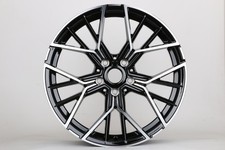 W727-bmf 20x9.5 5x112 Et40 66.6 Black Machined Face Set Of 4 Wheels