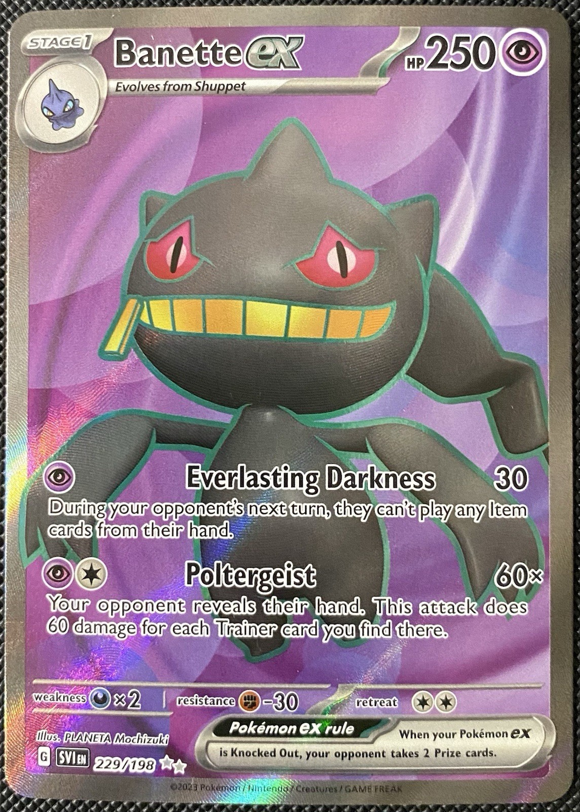 Banette ex 229/198 SV01: Scarlet & Violet Base Set Holo - Pokémon Card
