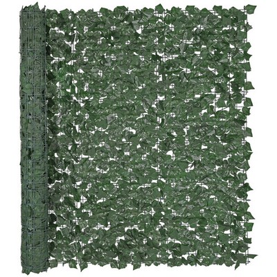 Ivy Privacy Fence, 59 x 98 in Artificial Green Wall Screen, Greenery Ivy Fence