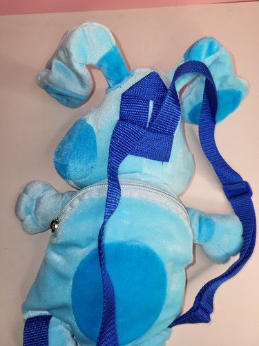 1999 Nick Jr. Blue's Clues Jugend Plüsch Rucksack 15 Zoll Reißverschluss Vintage - Bild 8 von 12