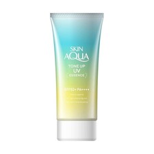 Skin Aqua Tone Up UV Essence Mint Green SPF50+ PA++++ Rohto Japan Sunscreen 80g
