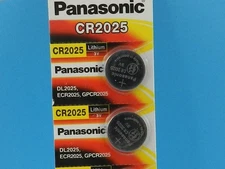 PANASONIC CR2025  LITHIUM 3V  BATTERY  2Pcs