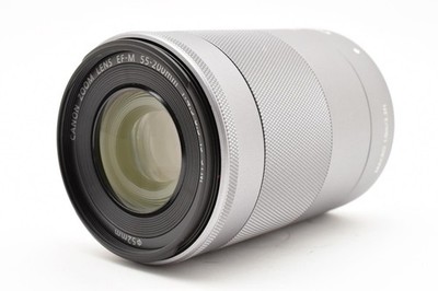 Canon EF-M 55-200mm f/4.5-6.3 IS STM Lens w/Caps From Japan [Mint